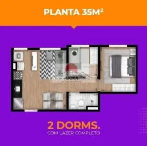 Apartamento com 2 Quartos à venda, 35m² no Jardim Vila Galvão, Guarulhos