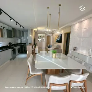 Apartamento com 3 Quartos à venda, 130m² no Setor Marista, Goiânia