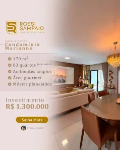 Casa de Condomínio com 3 Quartos à venda, 170m² no Boa Vista, Paço do Lumiar