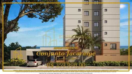 Apartamento com 2 Quartos à venda, 76m² no Conjunto Jacaraípe, Serra