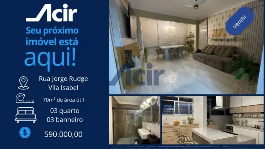 Apartamento com 3 Quartos à venda, 120m² no Vila Isabel, Rio de Janeiro