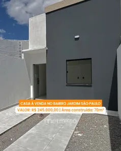 Casa com 2 Quartos à venda, 70m² no Jardim São Paulo, Petrolina