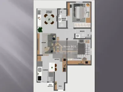 Apartamento com 2 Quartos à venda, 69m² no Nova Gerty, São Caetano do Sul