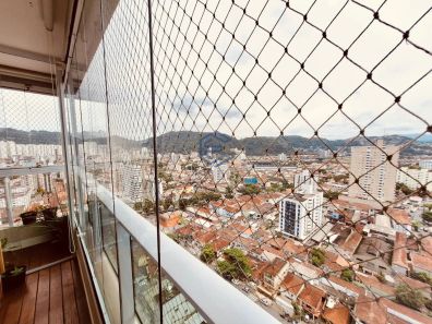 Apartamento com 3 Quartos para venda ou aluguel, 88m² no Campo Grande, Santos