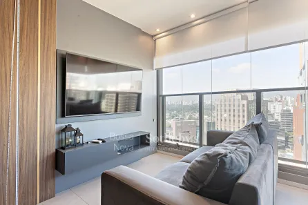 Apartamento com 1 Quarto para venda ou aluguel, 45m² no Itaim Bibi, São Paulo