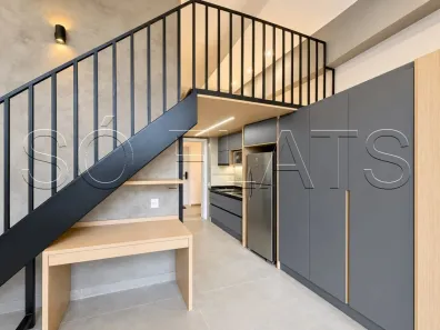 Apartamento com 1 Quarto para alugar, 27m² no Santo Amaro, São Paulo