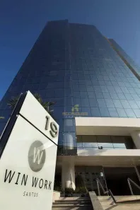 Sala Comercial para alugar, 127m² no Gonzaga, Santos