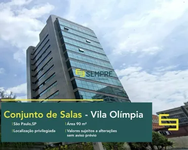 Sala Comercial à venda, 90m² no Vila Olímpia, São Paulo