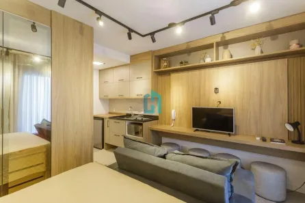 Apartamento com 1 Quarto para alugar, 25m² no Indianópolis, São Paulo