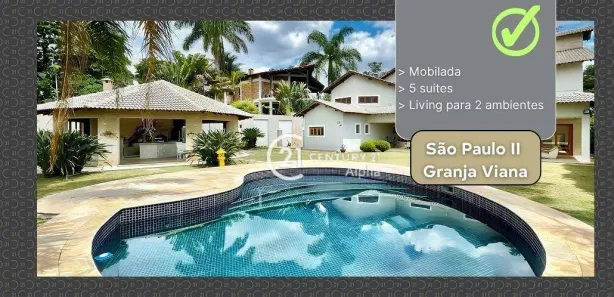 Casa de Condomínio com 5 Quartos à venda, 752m² no São Paulo II, Cotia