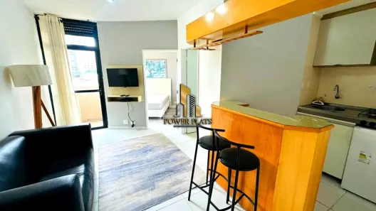 Flat com 1 Quarto para alugar, 45m² no Indianópolis, São Paulo