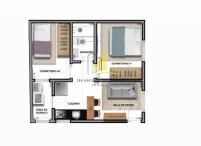 Apartamento com 2 Quartos à venda, 40m² no Cidade Patriarca, São Paulo