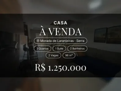 Casa com 3 Quartos à venda, 96m² no Morada de Laranjeiras, Serra