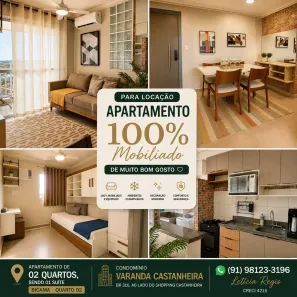 Apartamento com 2 Quartos para alugar, 70m² no Atalaia, Ananindeua