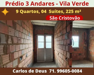 Prédio Residencial com 9 Quartos à venda, 225m² no São Cristóvão, Salvador