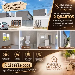 Apartamento com 2 Quartos à venda, 41m² no Laranjal, São Gonçalo