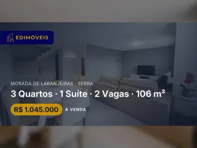 Casa com 3 Quartos à venda, 106m² no Morada de Laranjeiras, Serra