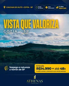 Lote/Terreno à venda, 500m² no Esmeralda Park (Caucaia do Alto), Cotia