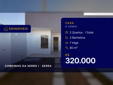 Casa com 2 Quartos à venda, 60m² no Campinho da Serra I, Serra