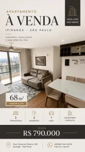 Apartamento com 2 Quartos à venda, 68m² no Ipiranga, São Paulo