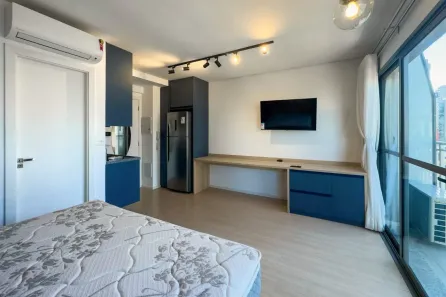 Apartamento com 1 Quarto para alugar, 27m² no Vila Nova Conceição, São Paulo