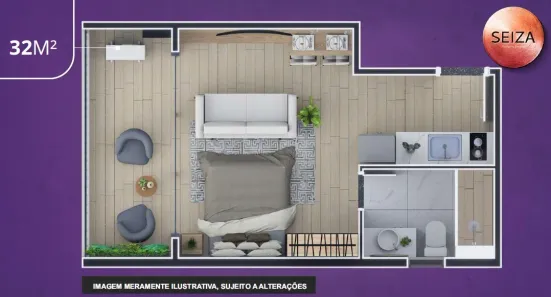 Apartamento com 1 Quarto à venda, 32m² no Paraíso, São Paulo