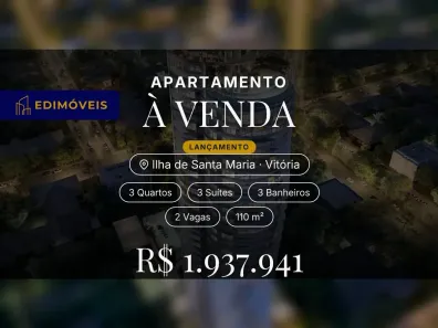 Apartamento com 3 Quartos à venda, 110m² no Ilha de Santa Maria, Vitória