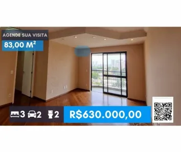 Apartamento com 3 Quartos à venda, 83m² no Jardim Bonfiglioli, São Paulo