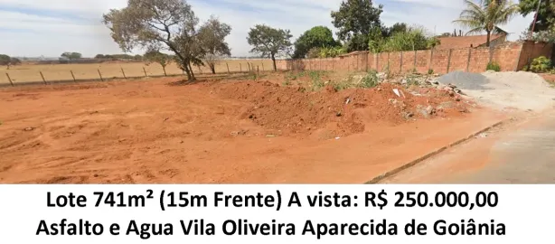 Lote/Terreno à venda, 741m² no Vila Oliveira, Aparecida de Goiânia