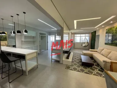 Apartamento com 3 Quartos para venda ou aluguel, 98m² no Pompéia, Santos
