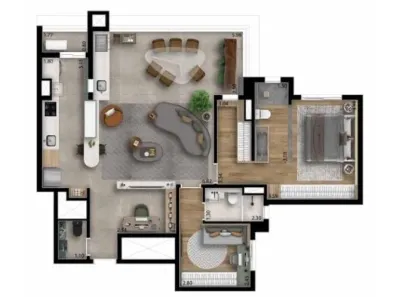 Apartamento com 3 Quartos à venda, 101m² no Vila Osasco, Osasco