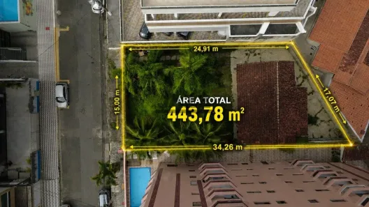 Lote/Terreno à venda, 444m² no Caiçara, Praia Grande