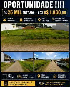 Lote/Terreno à venda, 150m² no Capão Novo, Capão da Canoa