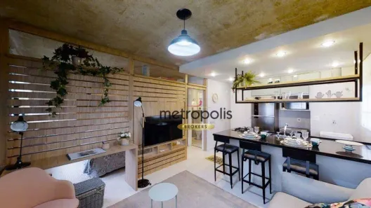Apartamento com 1 Quarto à venda, 36m² no Jardim Jamaica, Santo André