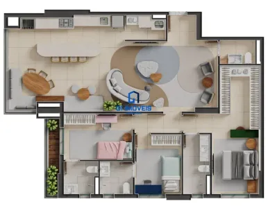 Apartamento com 2 Quartos à venda, 80m² no Jardim Goiás, Goiânia