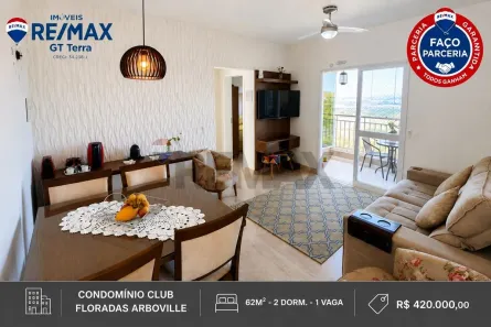 Apartamento com 2 Quartos à venda, 62m² no Pagador de Andrade, Jacareí