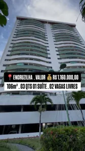 Apartamento com 3 Quartos à venda, 106m² no Encruzilhada, Recife