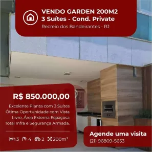 Apartamento com 3 Quartos à venda, 95m² no Recreio dos Bandeirantes, Rio de Janeiro