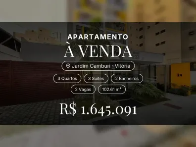Apartamento com 3 Quartos à venda, 102m² no Jardim Camburi, Vitória