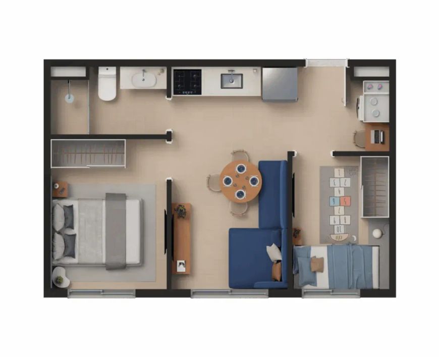 BEM VIVER PRACA NEBIAS - APARTAMENTOS no Campos Elíseos, São Paulo