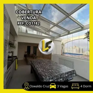 Cobertura com 4 Quartos à venda, 211m² no Osvaldo Cruz, São Caetano do Sul