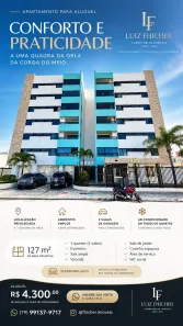 Apartamento com 3 Quartos para alugar, 127m² no Coroa do Meio, Aracaju