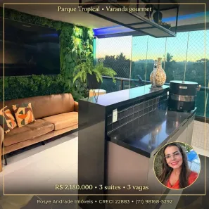 Apartamento com 3 Quartos à venda, 156m² no Pituaçu, Salvador
