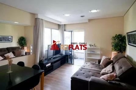 Flat com 1 Quarto à venda, 57m² no Cidade Monções, São Paulo