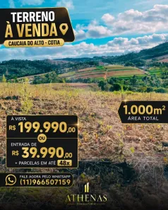 Lote/Terreno à venda, 1000m² no dos Mendes (Caucaia do Alto), Cotia