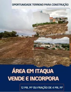 Lote/Terreno à venda, 12000m² no Chácara Águas da Pedra, Itaquaquecetuba