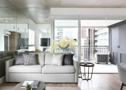 Flat com 1 Quarto à venda, 63m² no Cidade Monções, São Paulo