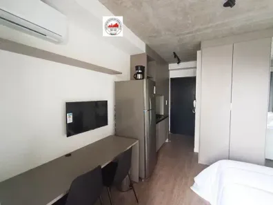 Apartamento com 1 Quarto para alugar, 24m² no Indianópolis, São Paulo