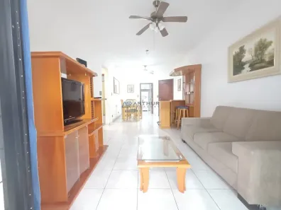 Apartamento com 2 Quartos para alugar, 90m² no Canto do Forte, Praia Grande