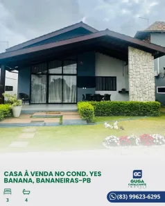 Casa de Condomínio com 3 Quartos à venda, 170m² no , Bananeiras
